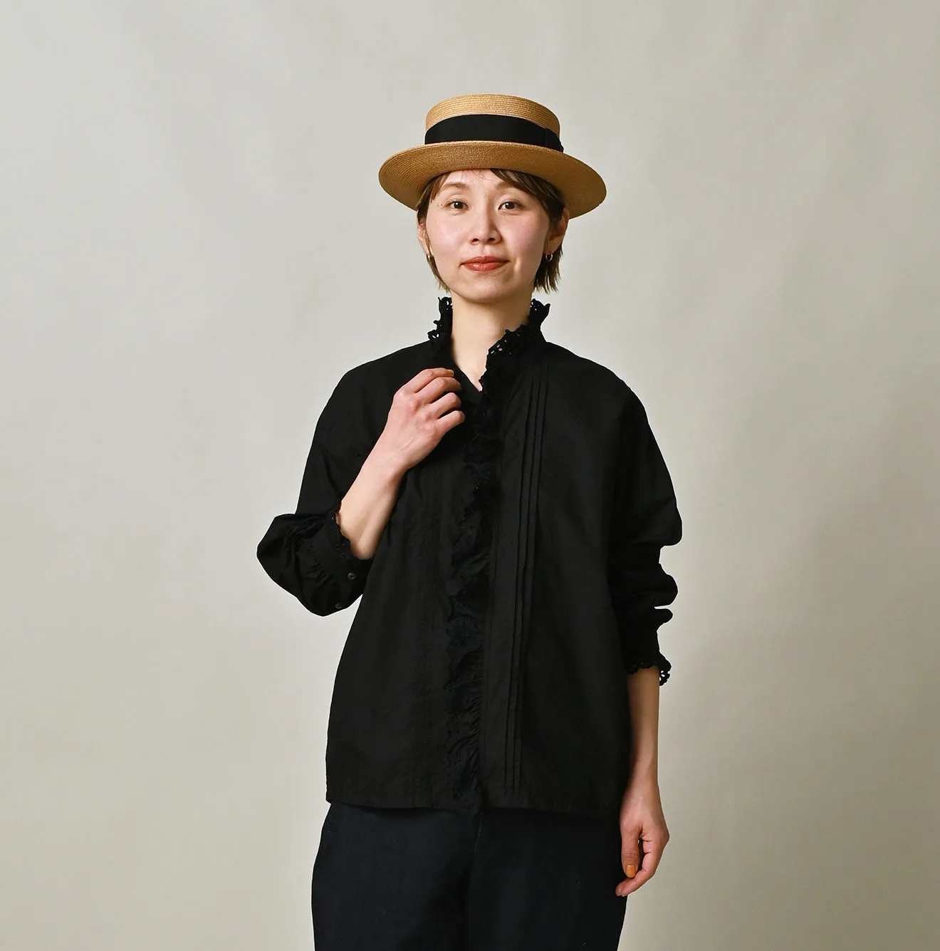 Supima Batistie Cutwork Blouse sold by 45r product image thumbnail 3