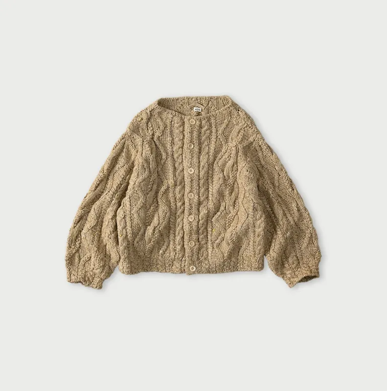 Zakkuri Linen Bolero made by 45r