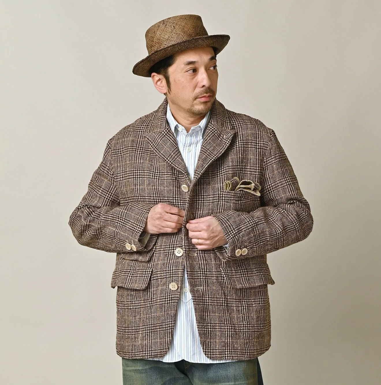 Cotton Linen Tweed 908 Jacket sold by 45r product image thumbnail 3