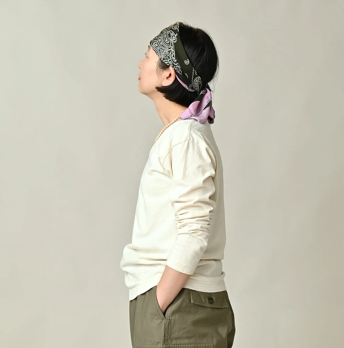 Tenjiku 908 Low V-neck T-shirt sold by 45r product image thumbnail 5