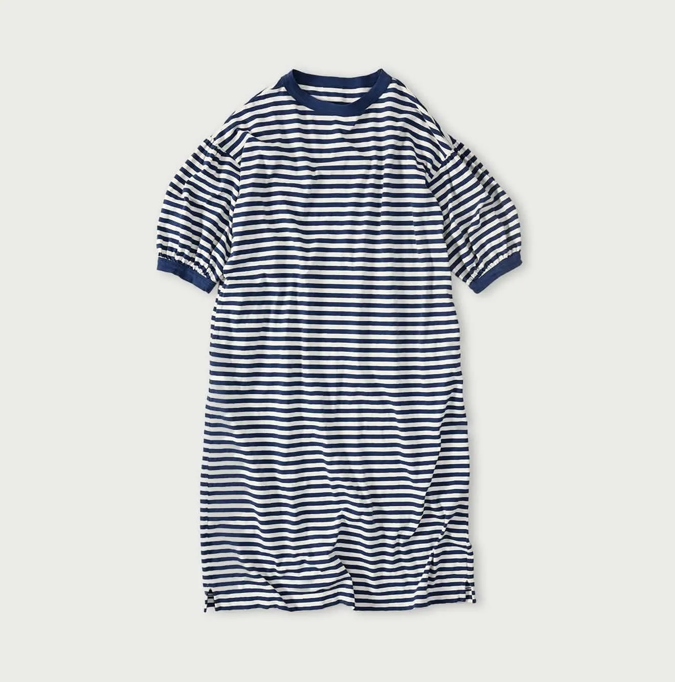 Stripe Puff Sleeve Dress sold by 45r