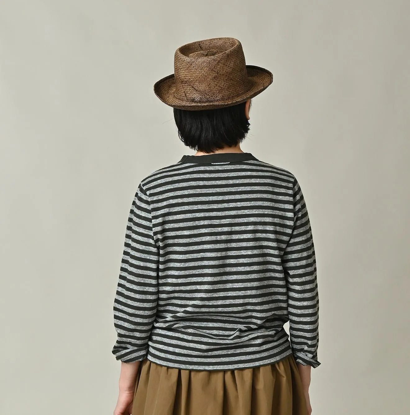 Stripe Square Print T-shirt (Top-dyed) sold by 45r product image thumbnail 5