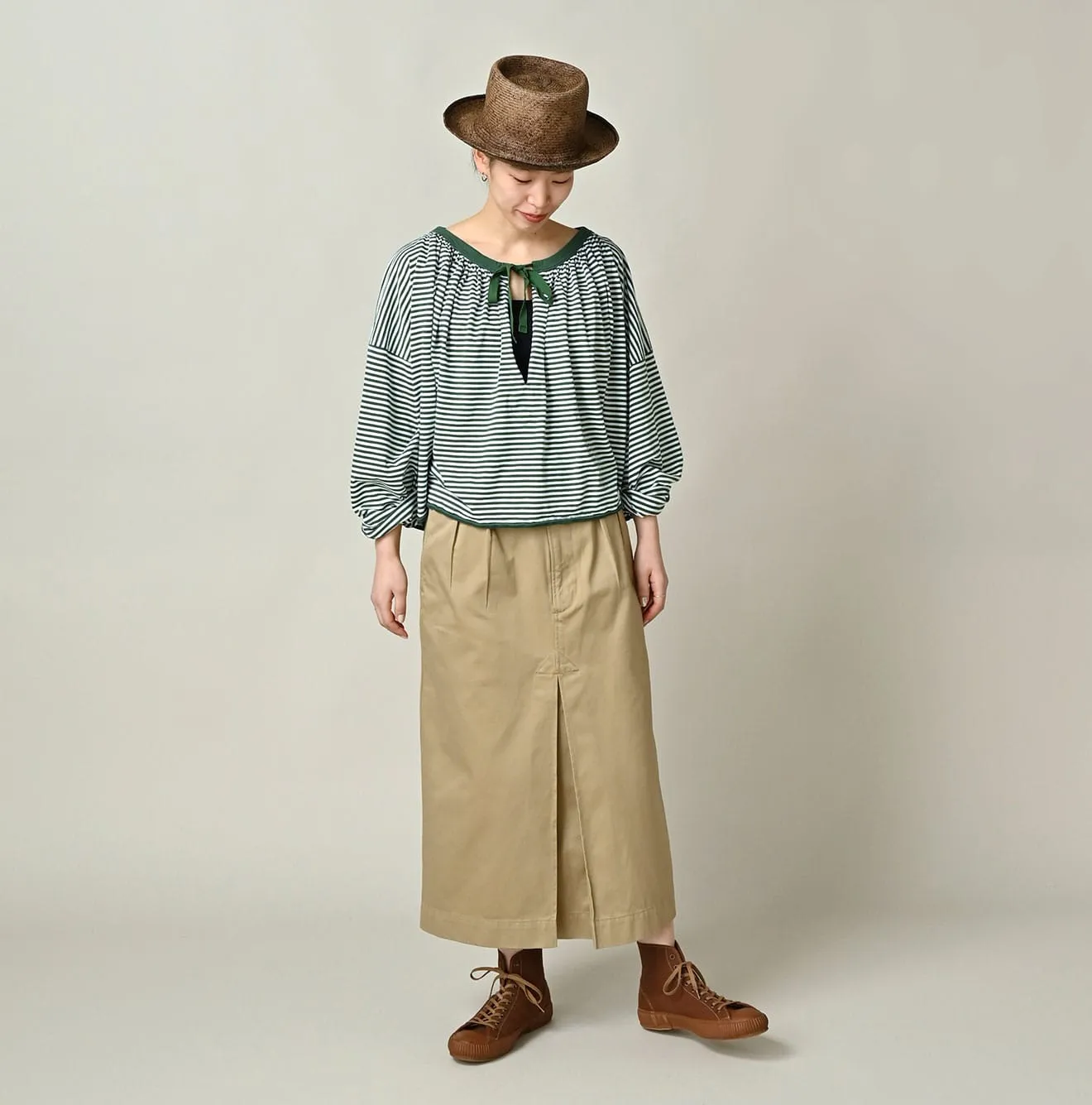 Supima Tenjiku Gathered Blouse sold by 45r product image thumbnail 2