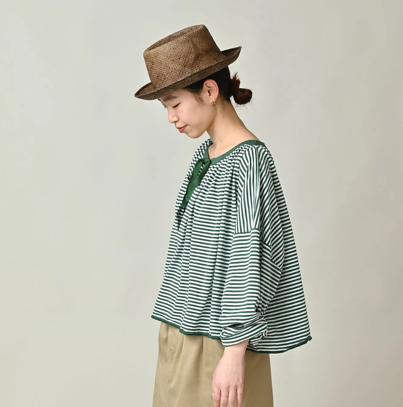 Supima Tenjiku Gathered Blouse sold by 45r product image thumbnail 4