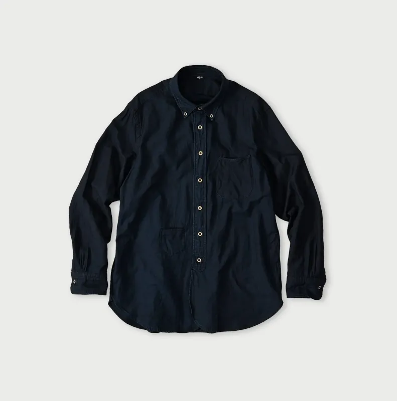 Indigo Supima Oxford 908 Loafer Shirt made by 45r