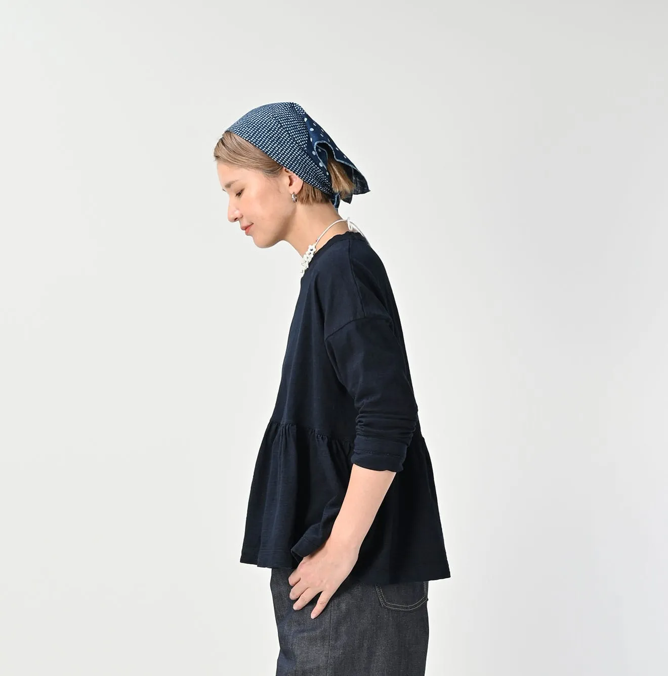 Indigo Tenjiku Frilled T-shirt sold by 45r product image thumbnail 5