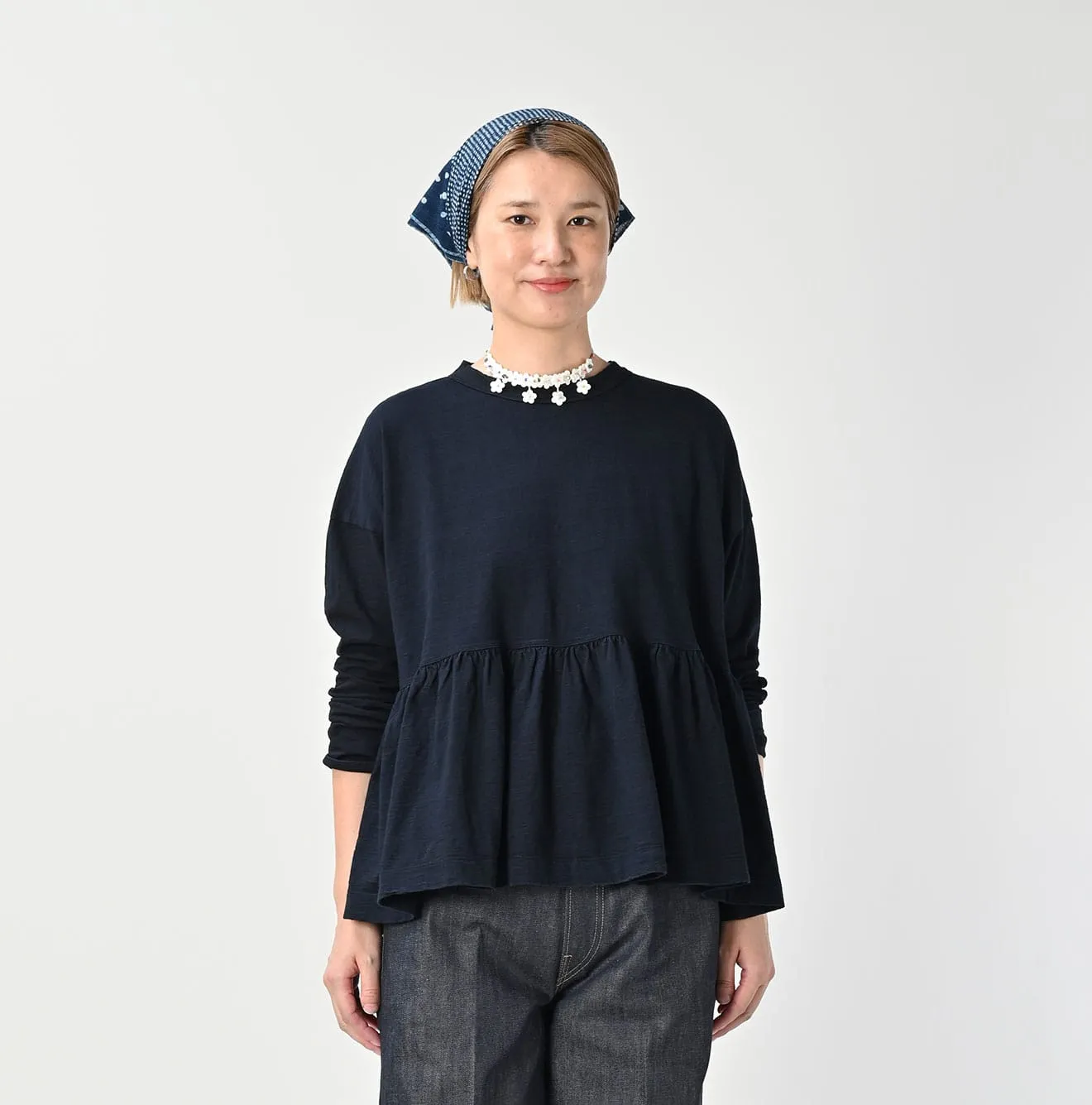 Indigo Tenjiku Frilled T-shirt sold by 45r product image thumbnail 4