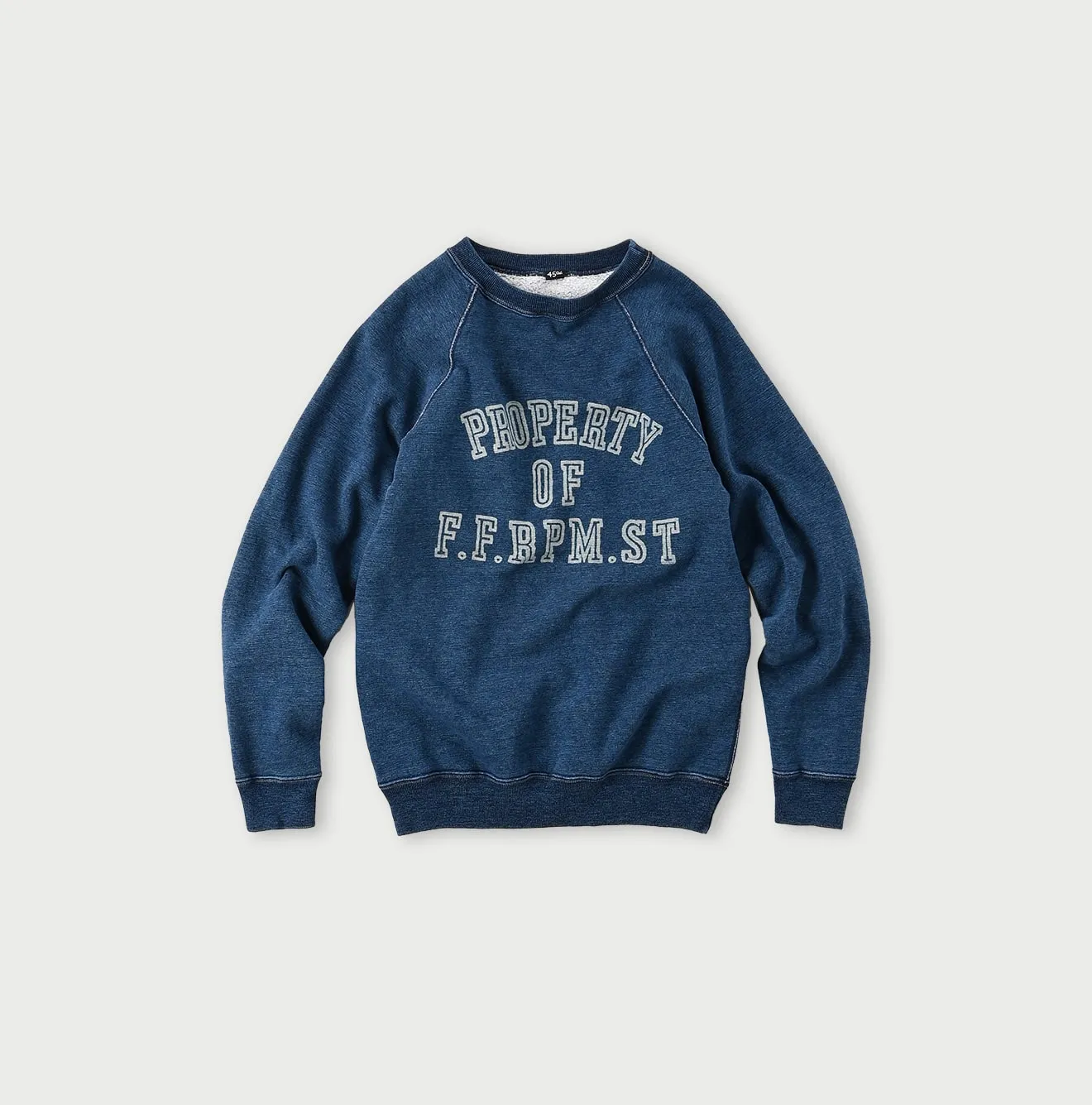 Indigo Cotton Fleece 908 Sweat Top sold by 45r