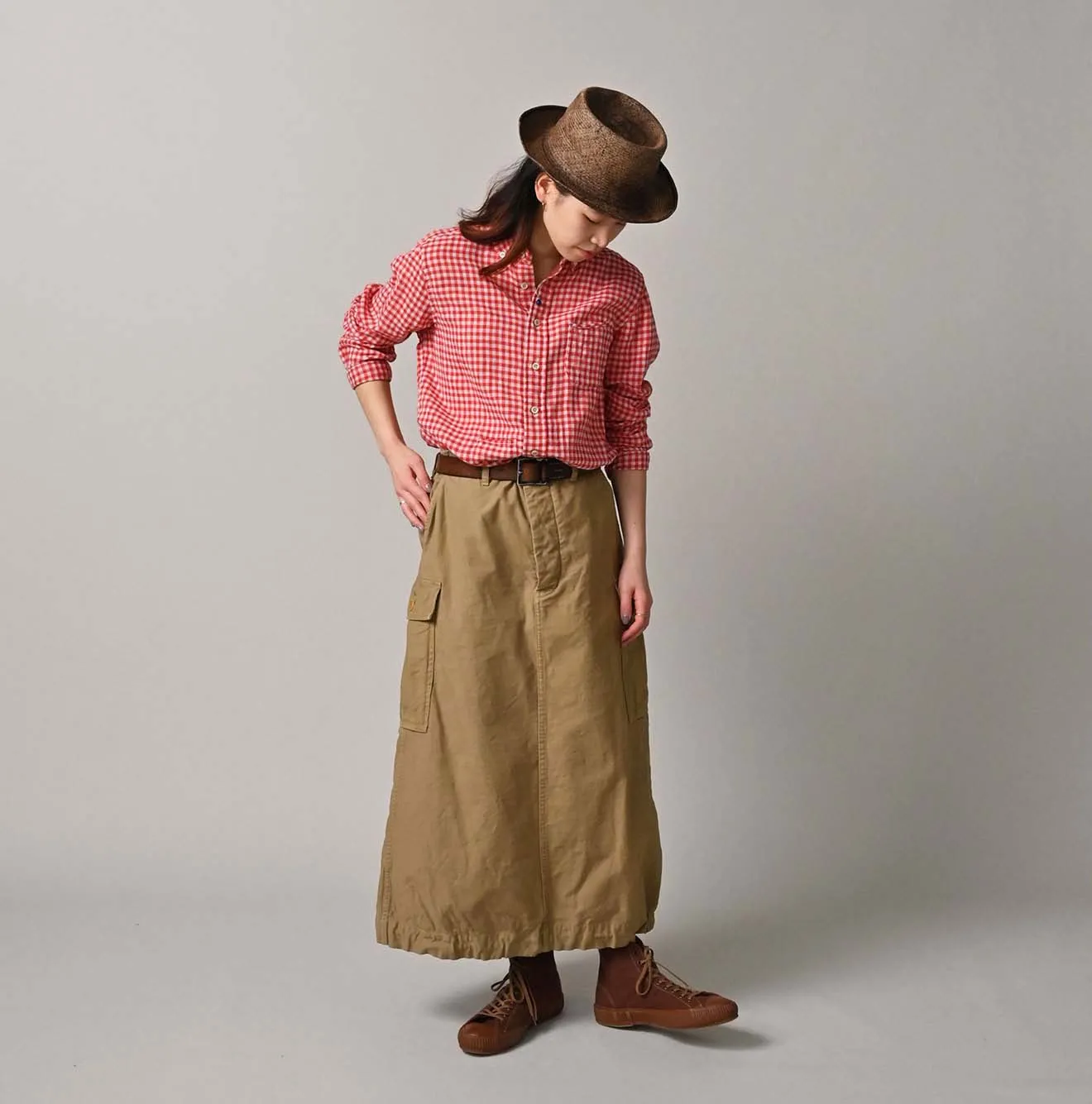 Back Sateen Cargo Skirt sold by 45r product image thumbnail 5