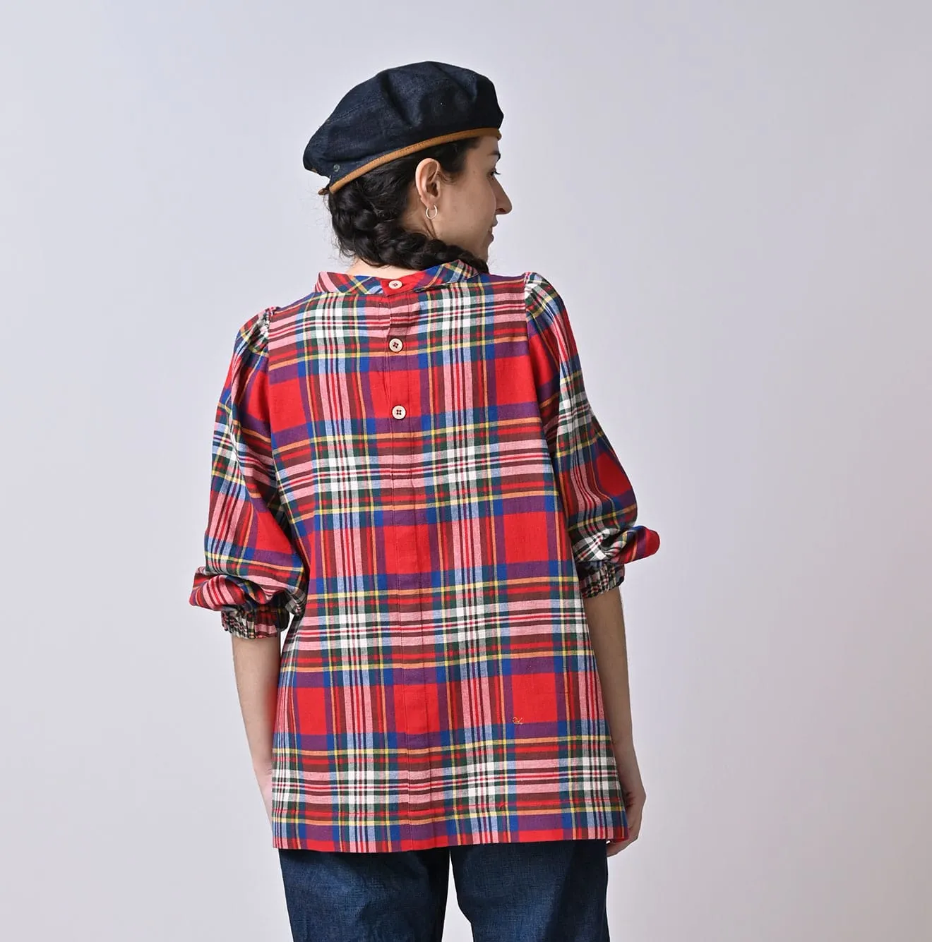 Doublecloth Puff Sleeve Blouse sold by 45r product image thumbnail 5