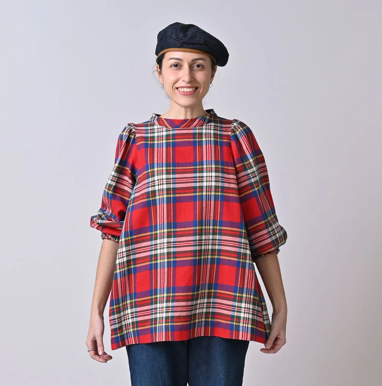 Doublecloth Puff Sleeve Blouse sold by 45r product image thumbnail 3