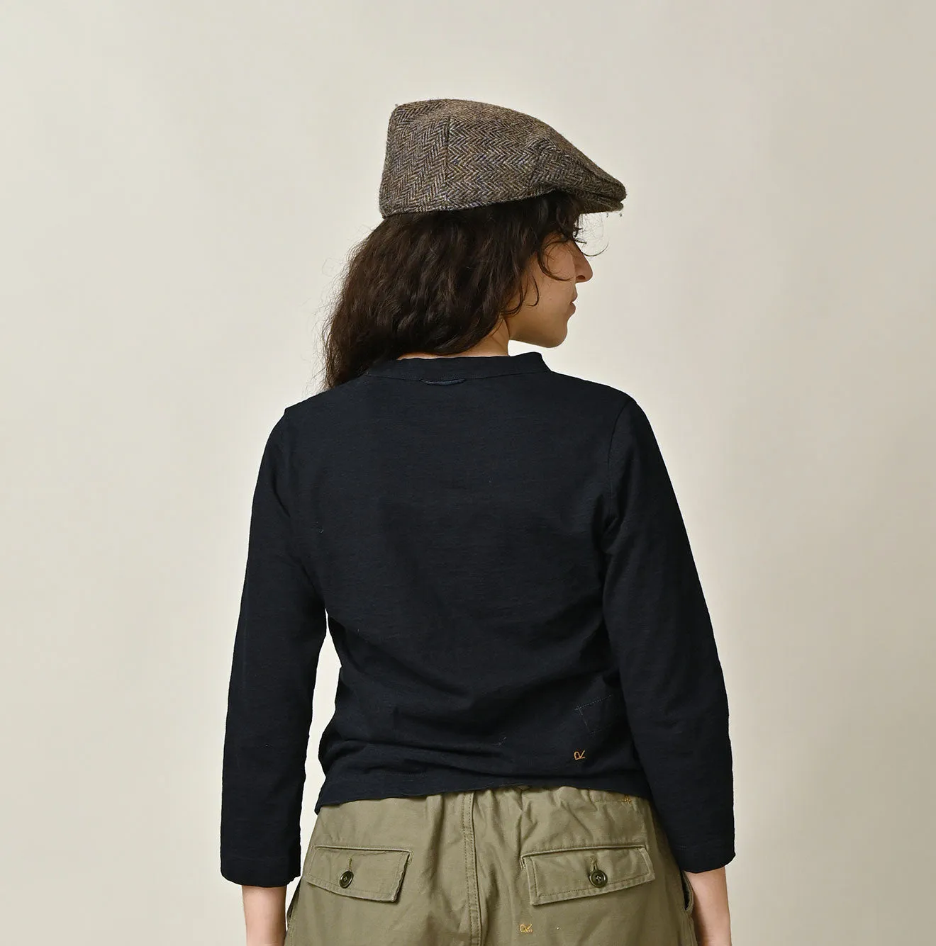 Futatabi Indigo PEPE Betouch Square T-shirt sold by 45r product image thumbnail 5