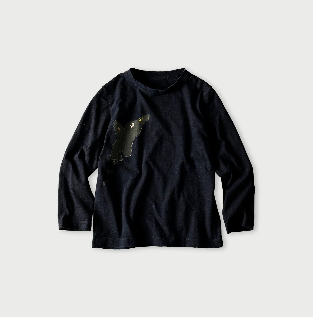 Futatabi Indigo PEPE Betouch Square T-shirt sold by 45r