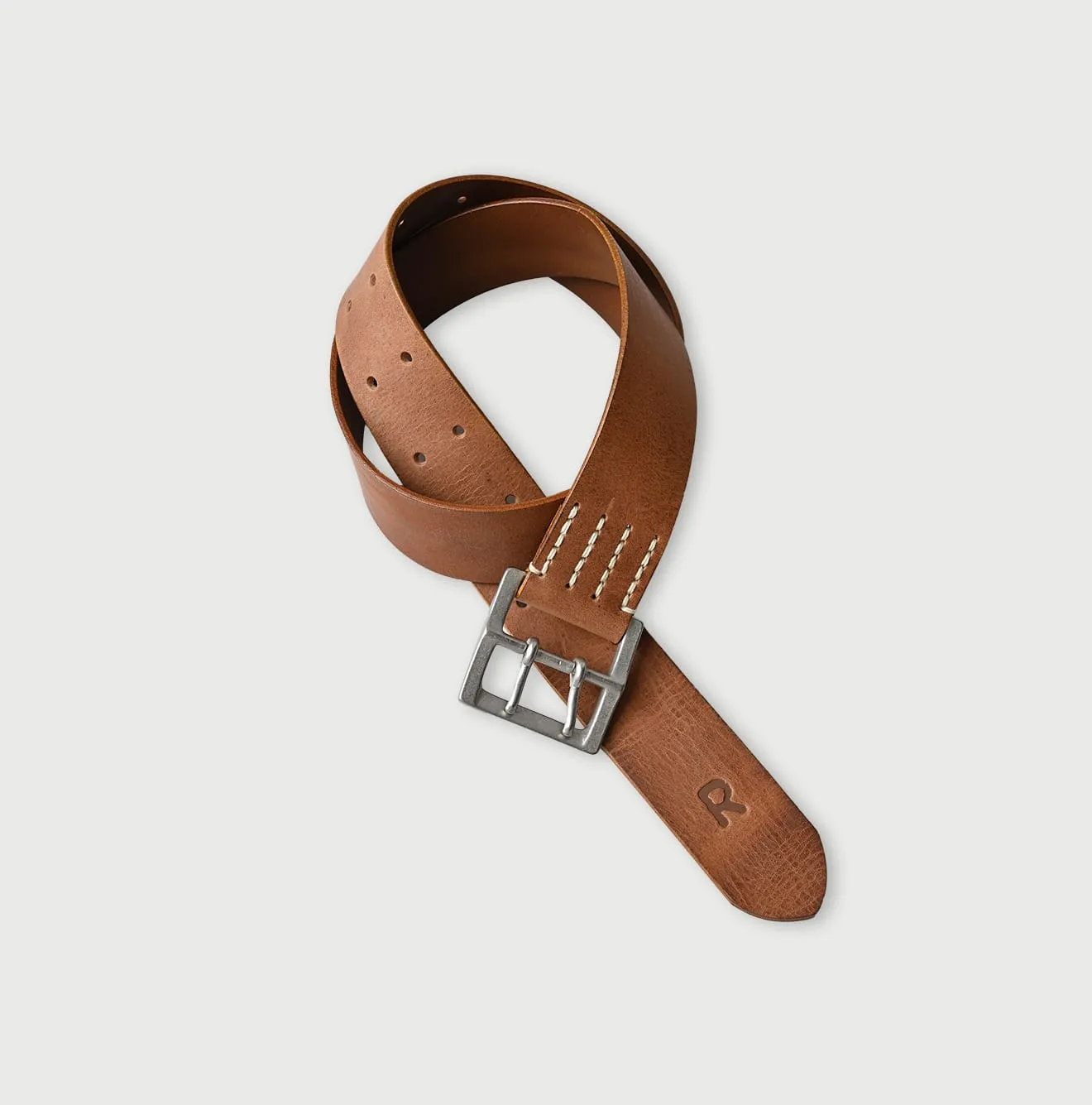 Vintage Leather Belt Wide sold by 45r