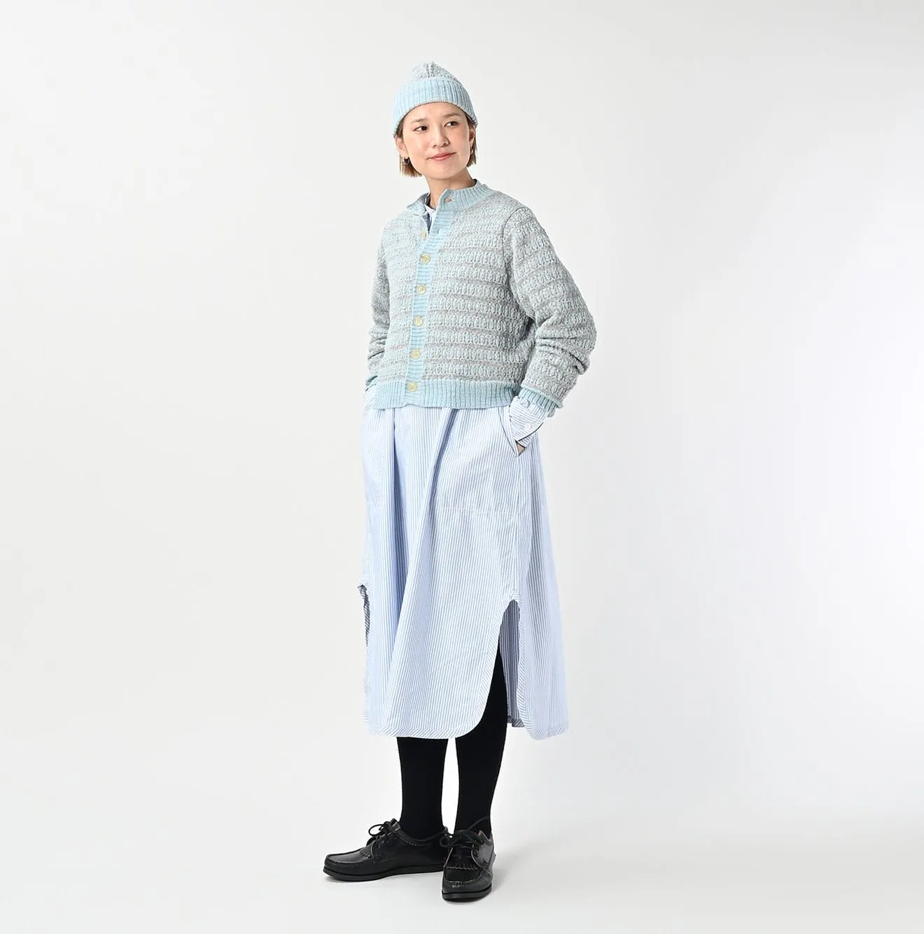Bonita Jacquard Cardigan (Saxe Blue) sold by 45r product image thumbnail 3