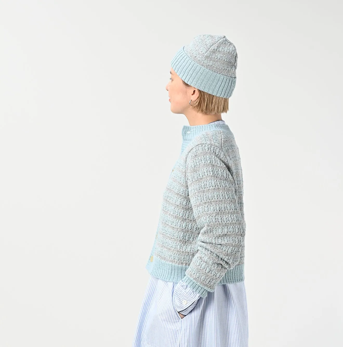 Bonita Jacquard Cardigan (Saxe Blue) sold by 45r product image thumbnail 5
