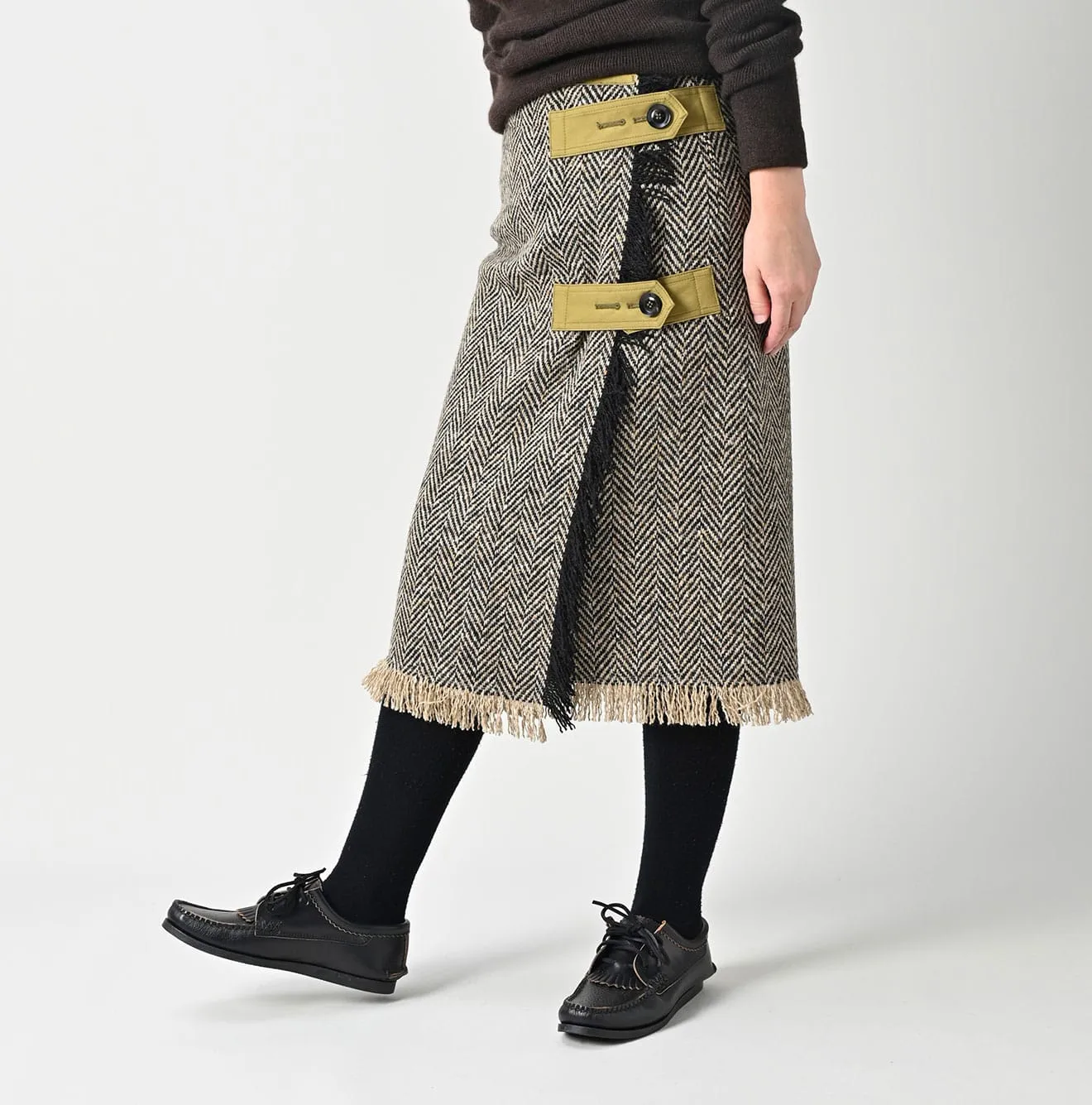 Donegal Tweed Wrap Skirt sold by 45r product image thumbnail 4