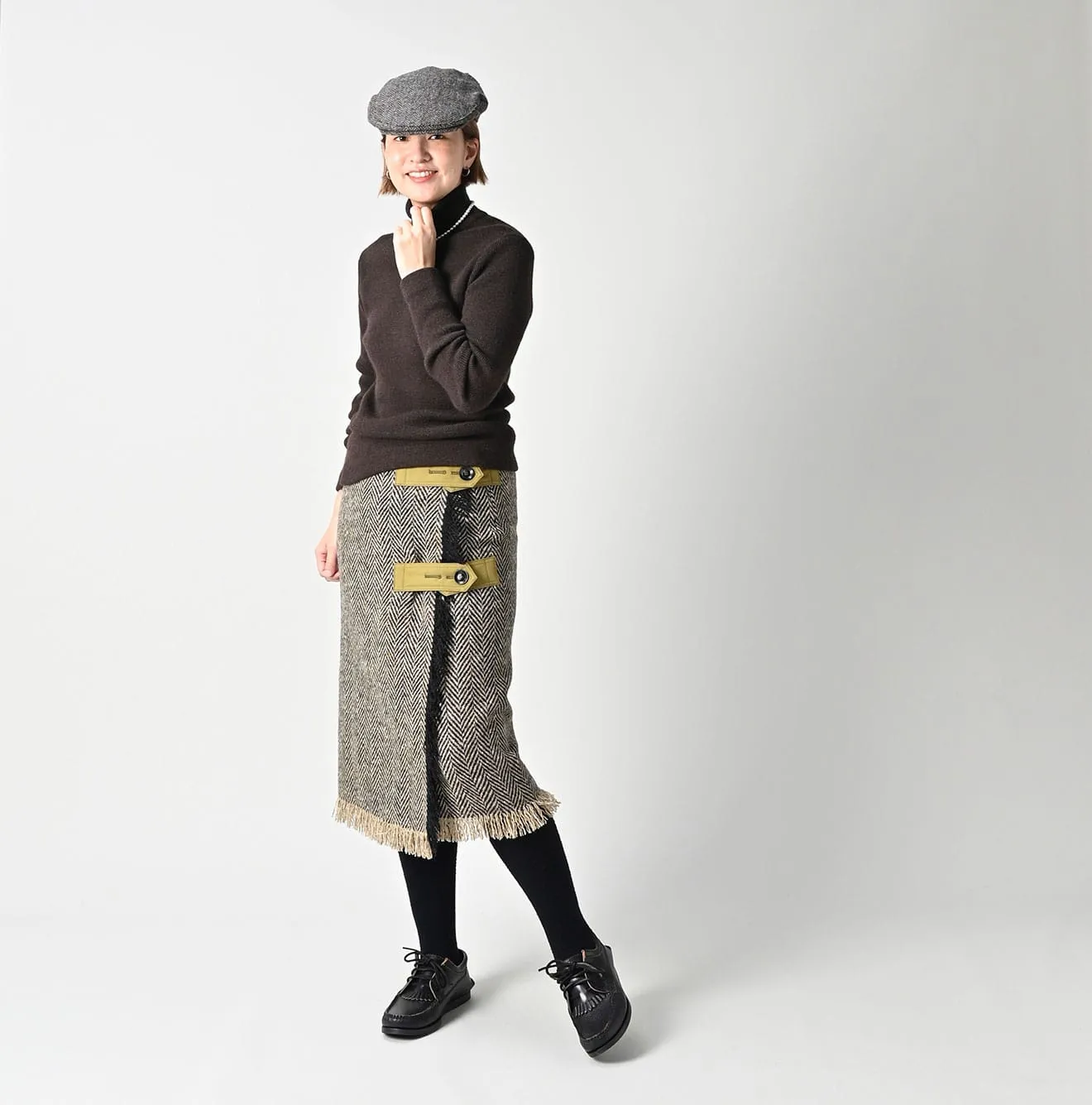 Donegal Tweed Wrap Skirt sold by 45r product image thumbnail 2