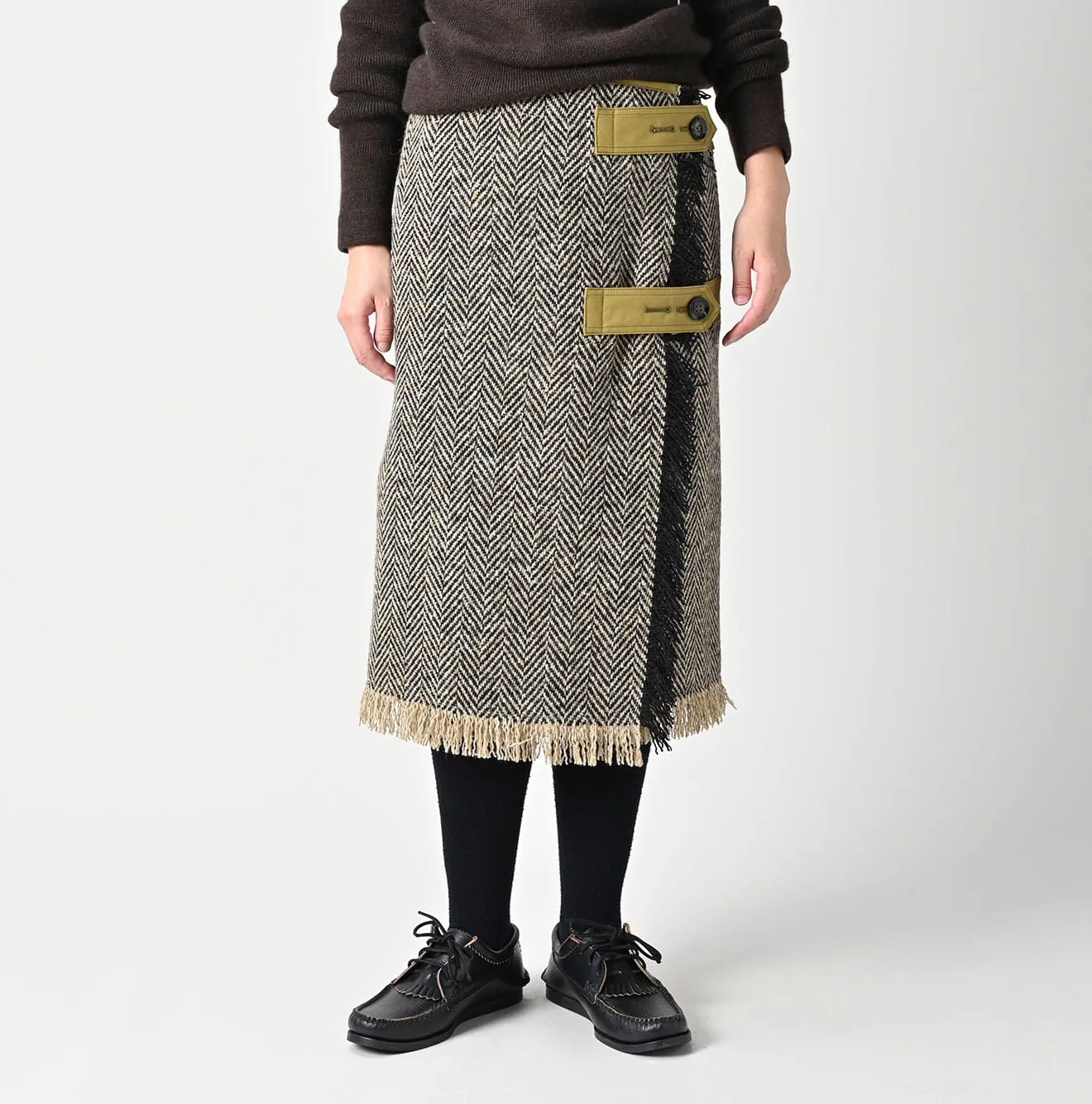 Donegal Tweed Wrap Skirt sold by 45r product image thumbnail 3