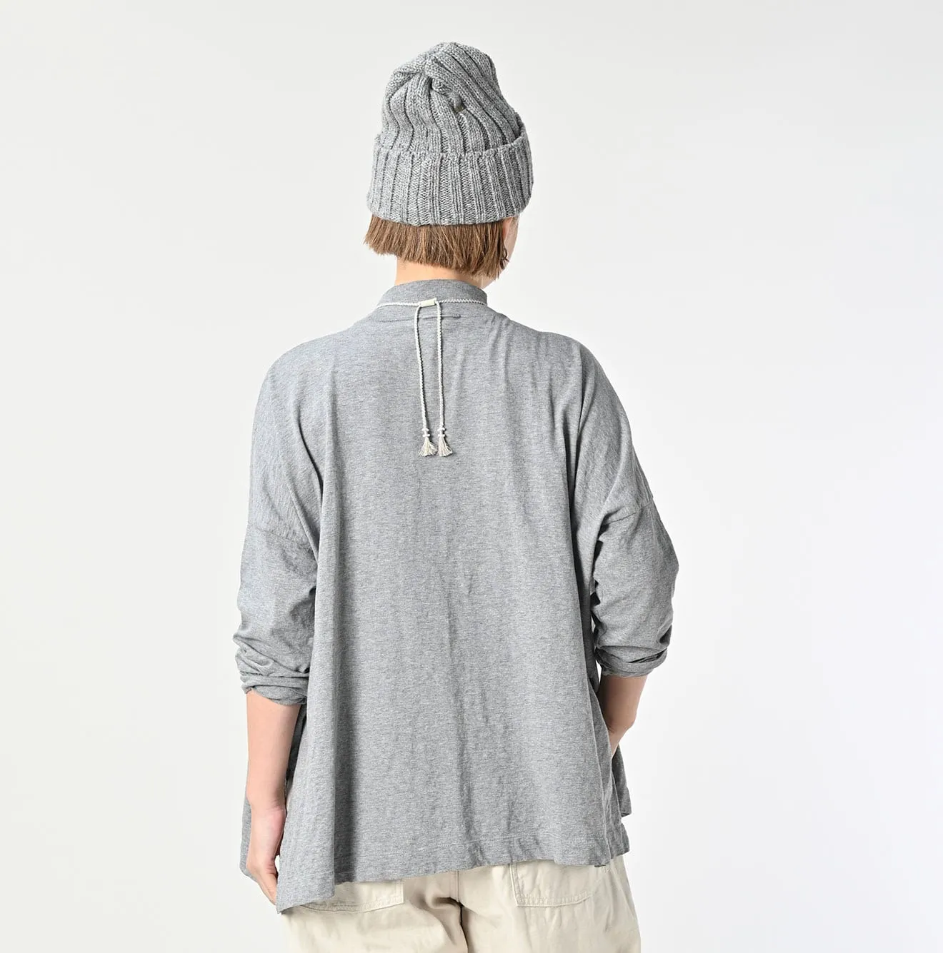 Yock Neck Big Slit T-shirt (Top-dyed) sold by 45r product image thumbnail 5