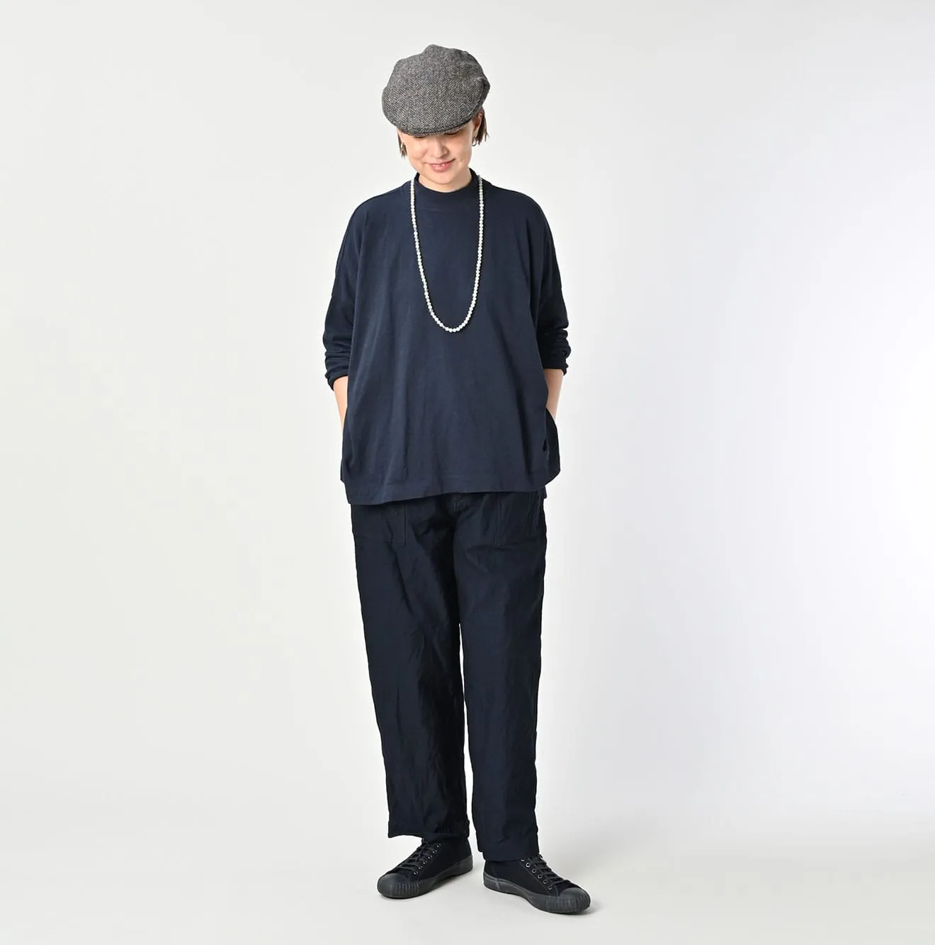 Yock Neck Big Slit T-shirt sold by 45r product image thumbnail 2