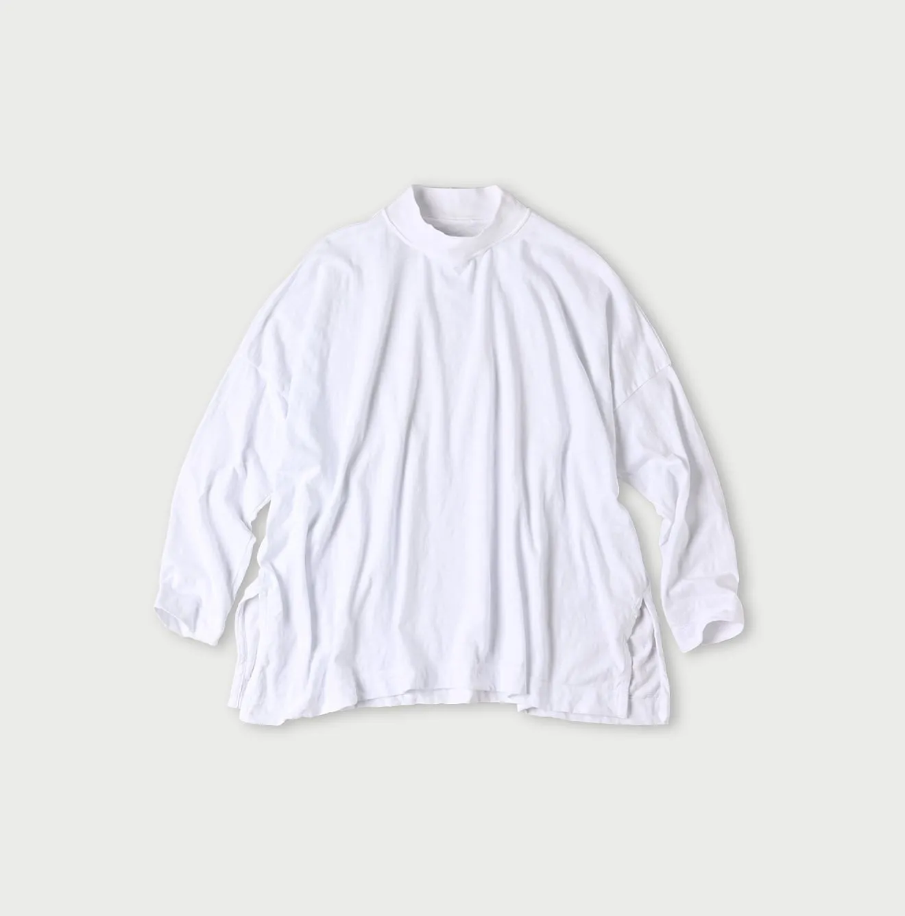 Yock Neck Big Slit T-shirt sold by 45r