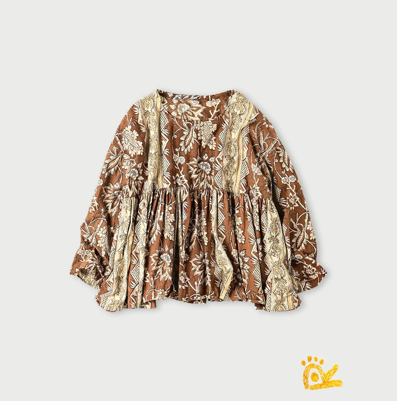 ONEONE Khadi Gathered Blouse sold by 45r product image thumbnail 3