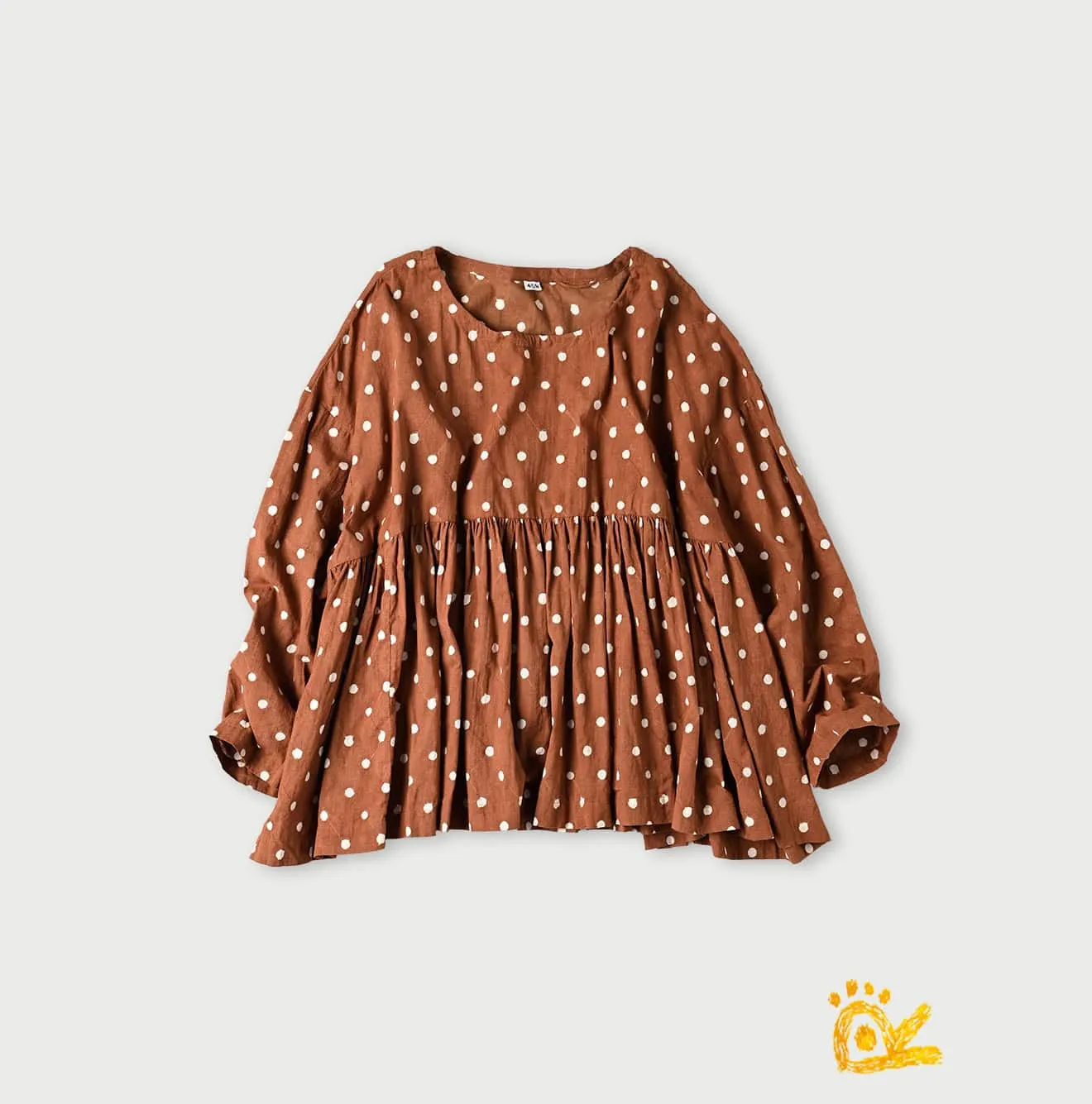 ONEONE Khadi Gathered Blouse sold by 45r product image thumbnail 4