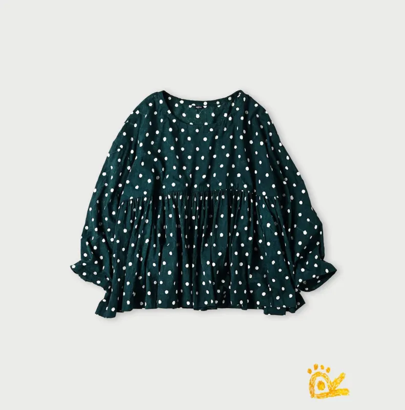 ONEONE Khadi Gathered Blouse made by 45r