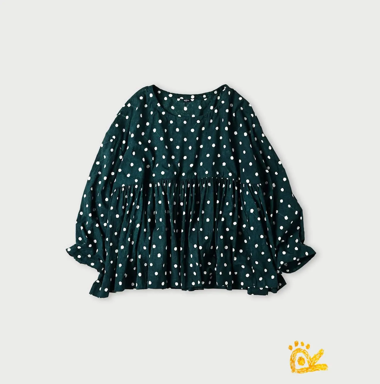 ONEONE Khadi Gathered Blouse sold by 45r