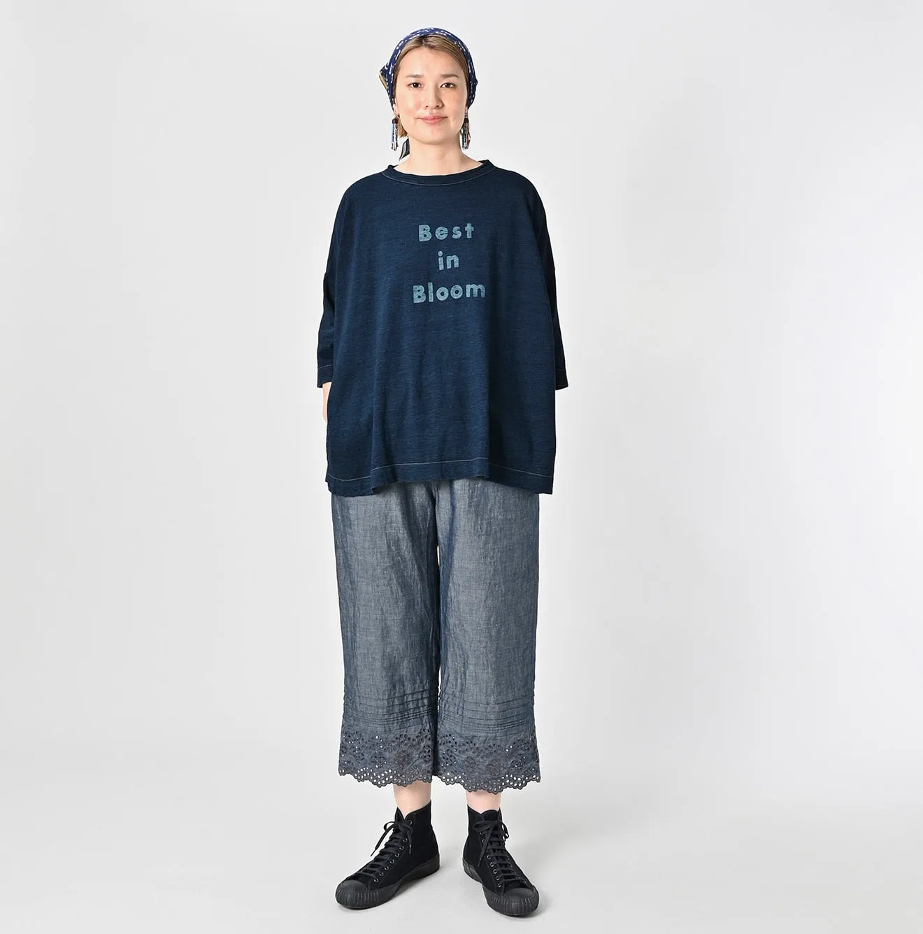 Indigo Best in Bloom Big Slit T-shirt sold by 45r product image thumbnail 2