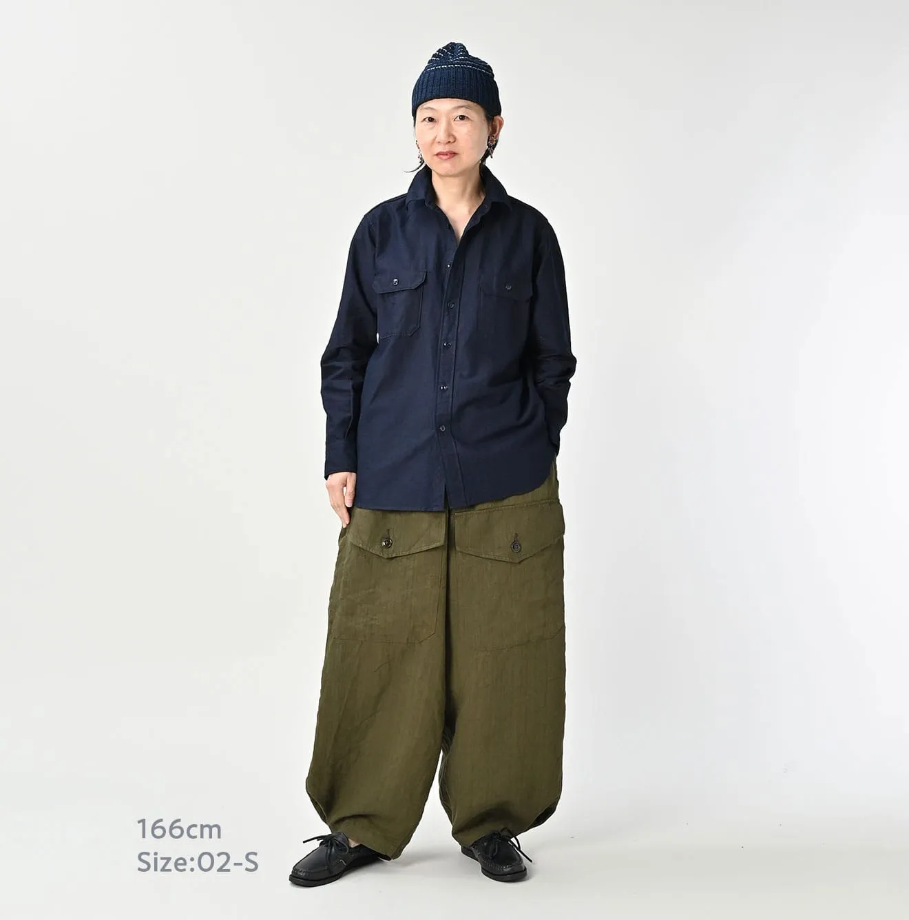 Indigo Supima Oxford 908 Military Shirt sold by 45r product image thumbnail 4