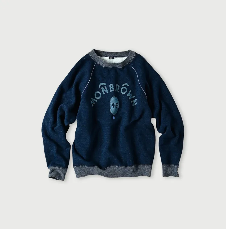 Indigo Cotton Fleece 908 Raglan Sweat made by 45r