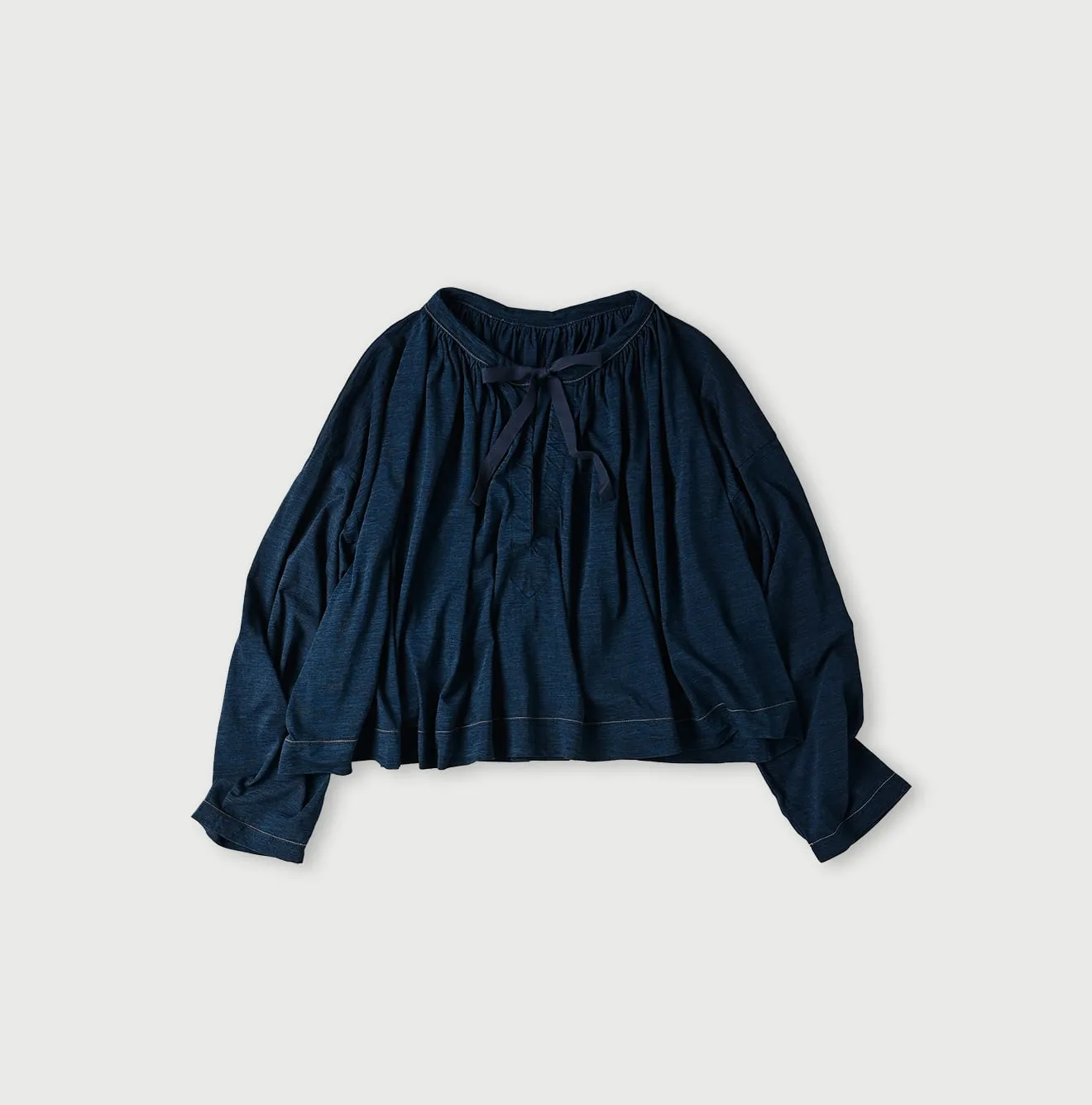 Indigo Supima Gathered Blouse sold by 45r