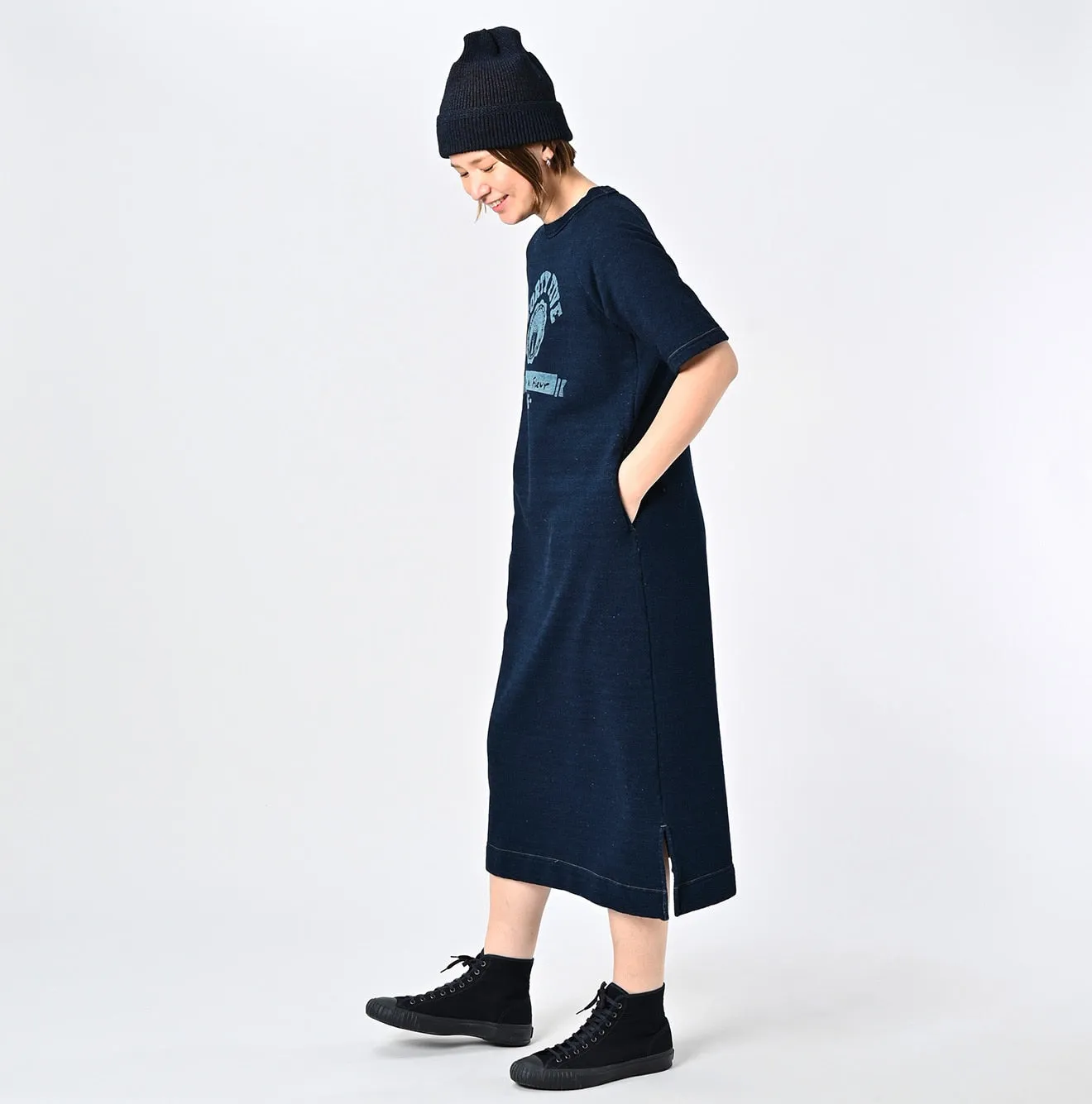 Indigo Cotton Gauze Fleece College Dress sold by 45r product image thumbnail 3