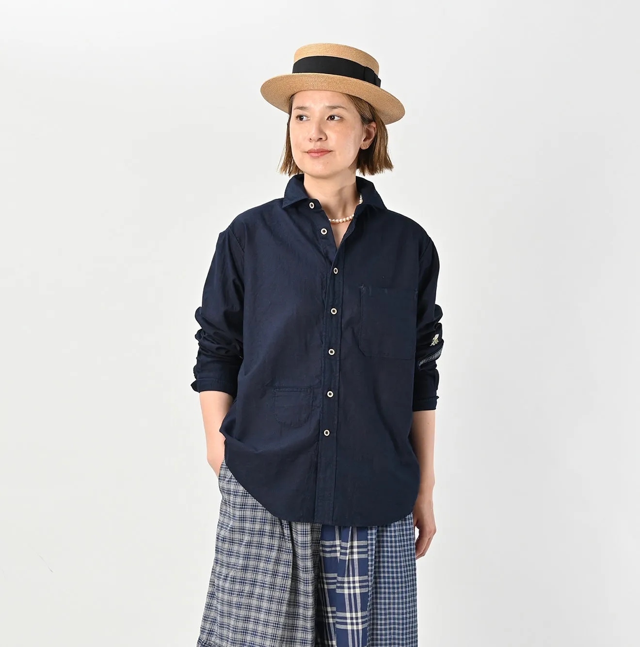 Indigo 504Oxford 908 Stiebee Shirt (Size 2) sold by 45r product image thumbnail 4
