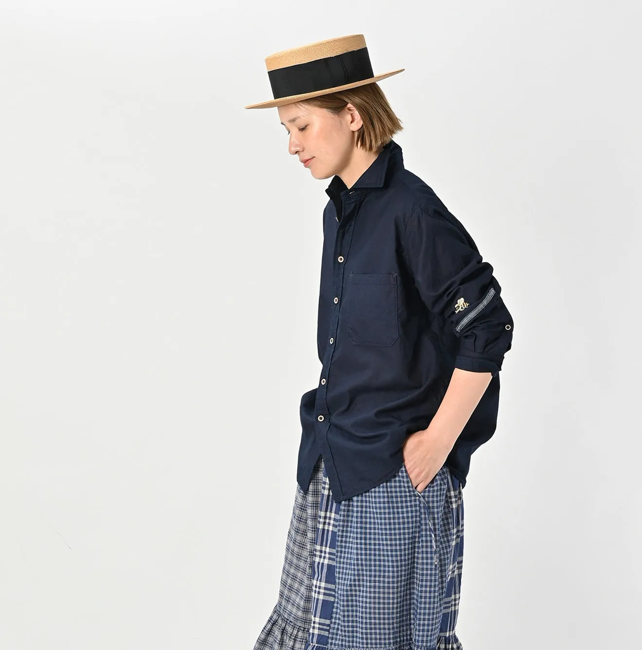 Indigo 504Oxford 908 Stiebee Shirt (Size 2) sold by 45r product image thumbnail 5