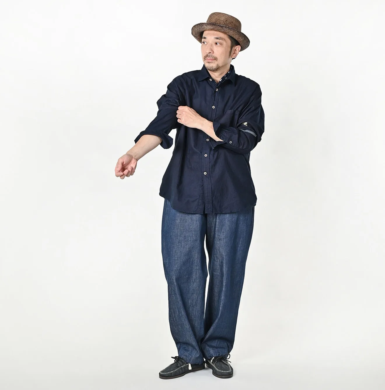 Indigo 504Oxford 908 Stiebee Shirt (Size 2) sold by 45r product image thumbnail 3