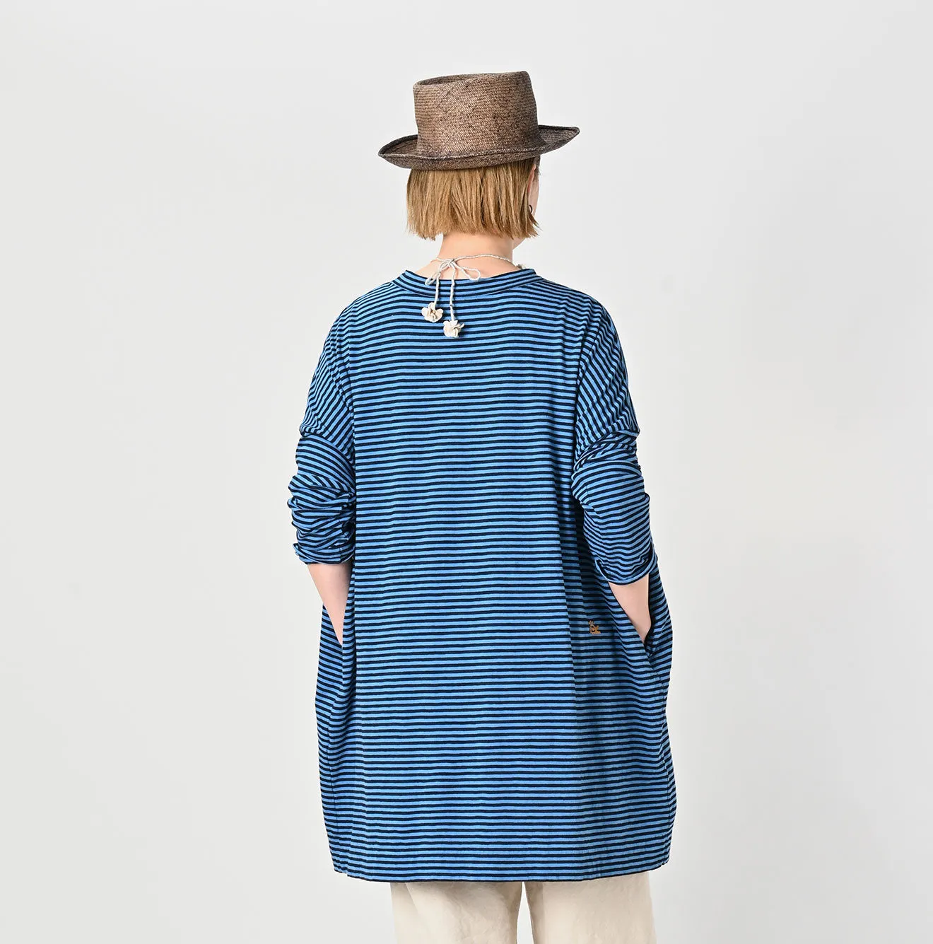 ONEONE Indigo Stripe Tenjiku Tunic sold by 45r product image thumbnail 5