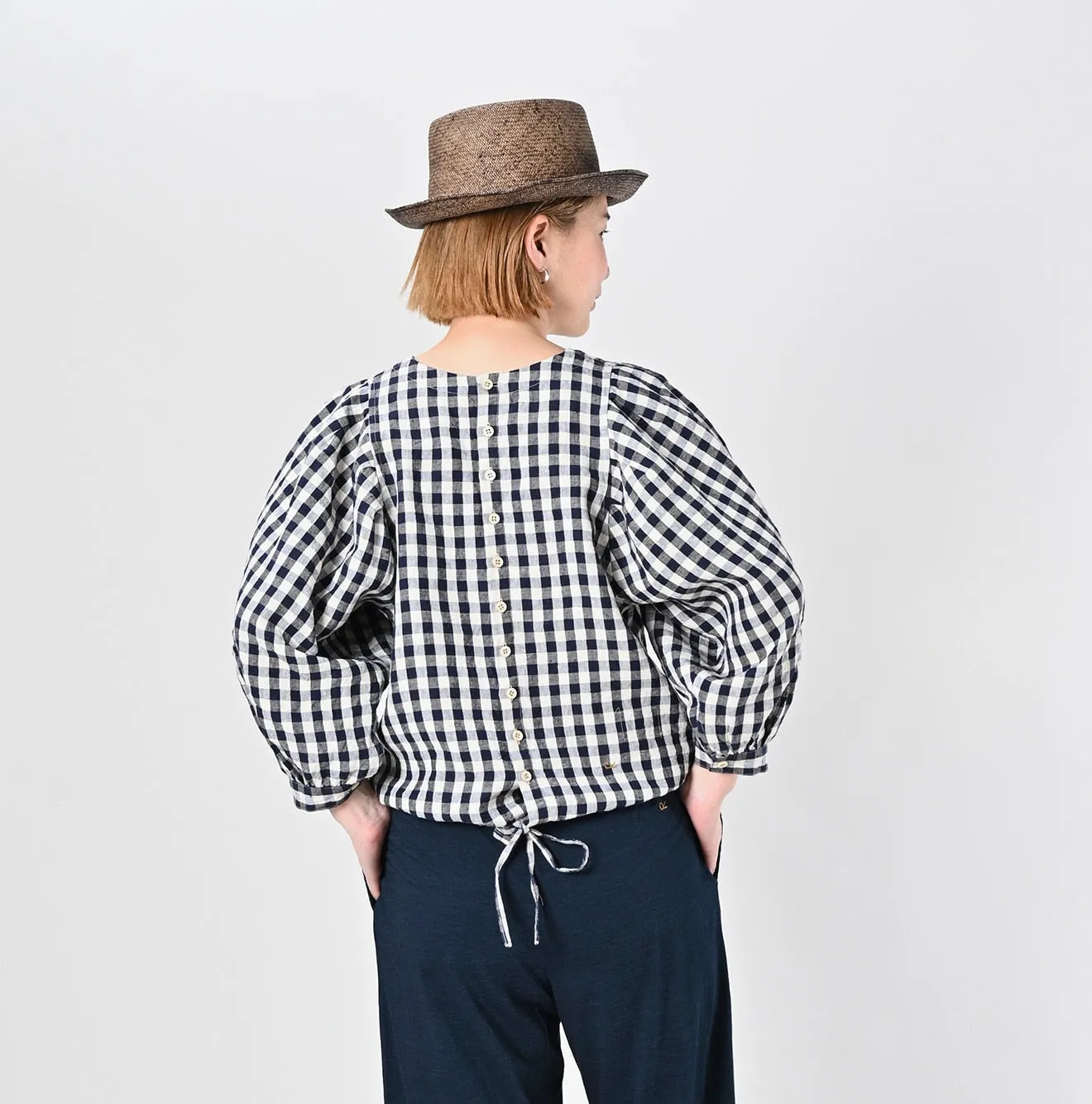 Dozume Linen Puff Sleeve Blouse sold by 45r product image thumbnail 5