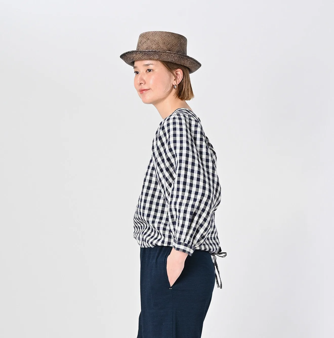 Dozume Linen Puff Sleeve Blouse sold by 45r product image thumbnail 4