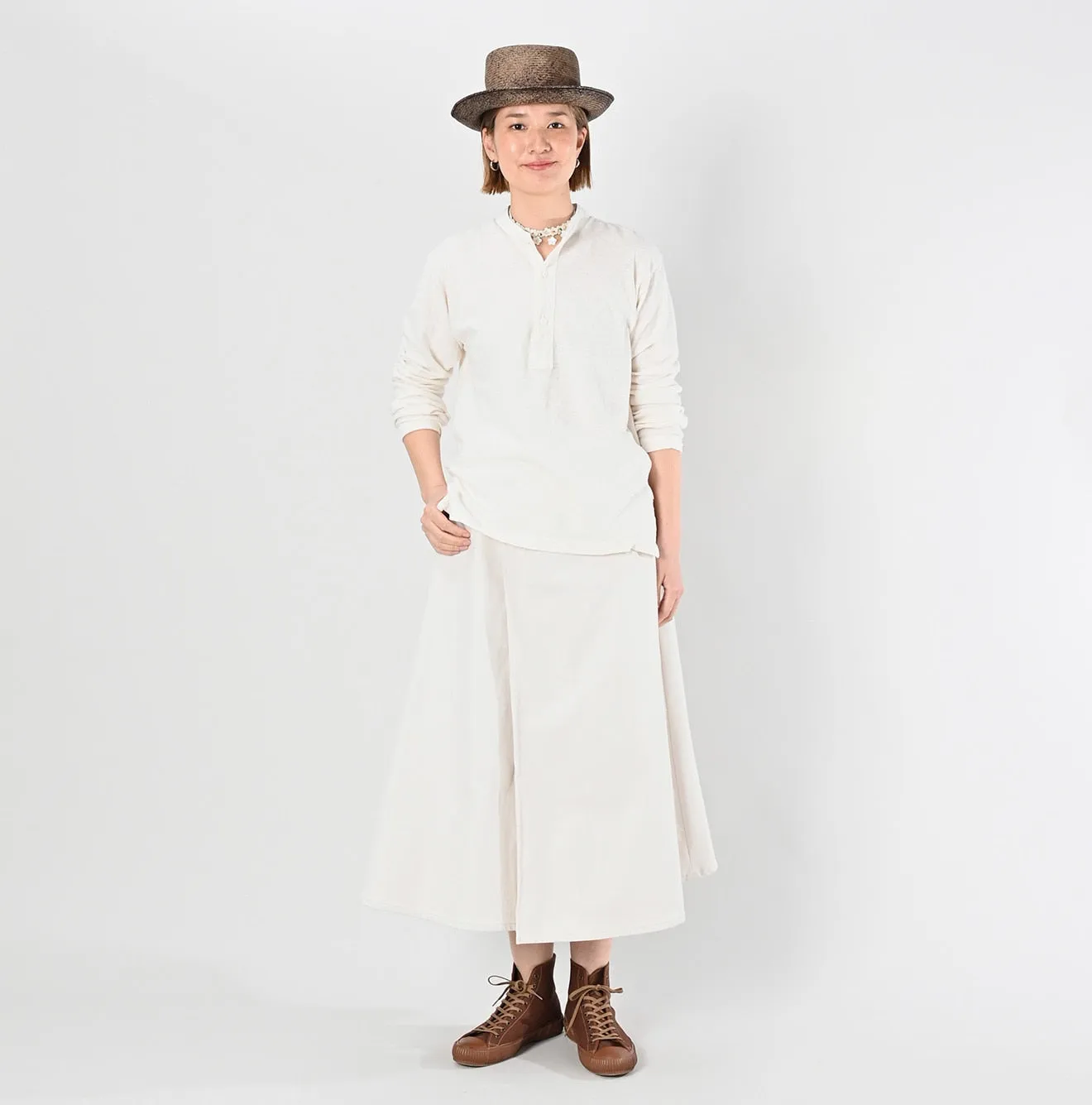 4545 Tenjiku 908 Henley T-shirt sold by 45r product image thumbnail 5