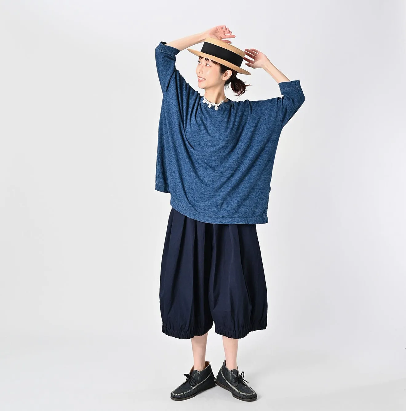 Indigo Big Slit T-shirt Distressed sold by 45r product image thumbnail 3