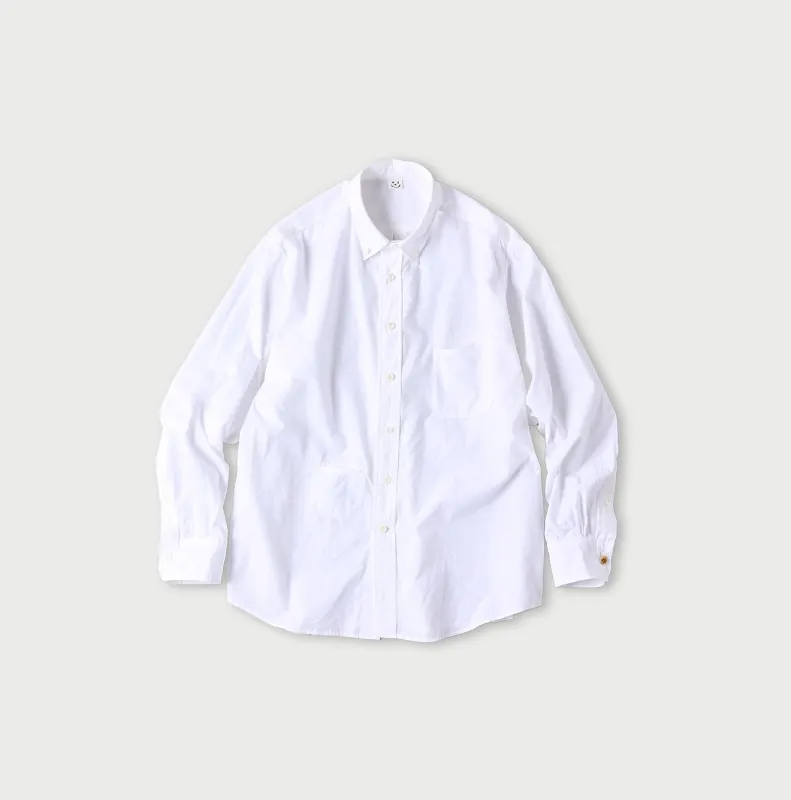 Compact Yarn 908 Ocean Buttondown Shirt made by 45r
