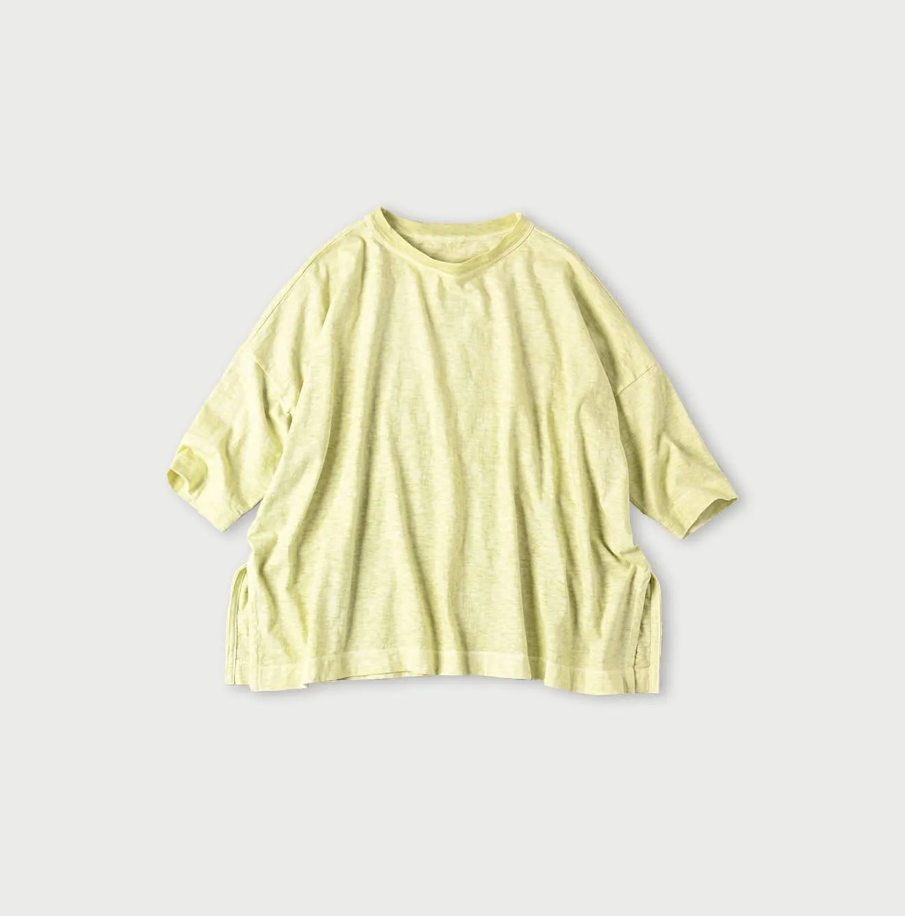 Botanical Dyed Big Slit T-shirt sold by 45r product image thumbnail 3