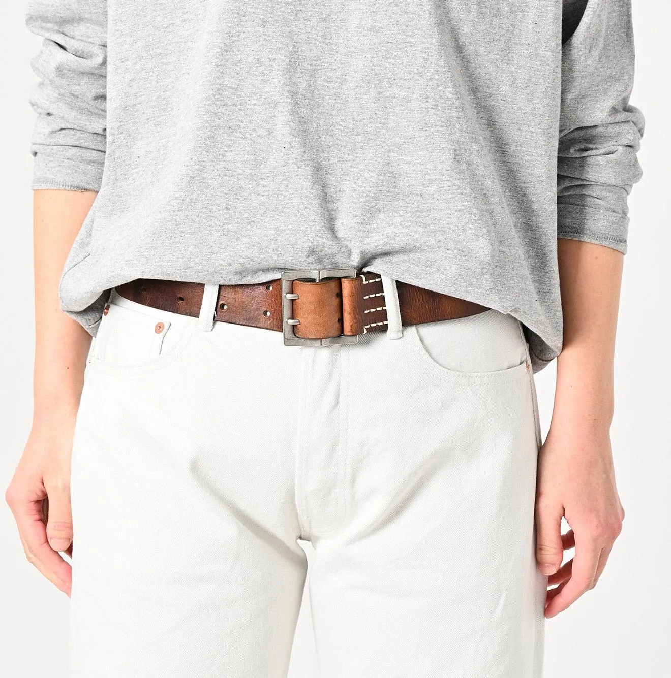 Vintage Leather Wide Belt sold by 45r product image thumbnail 3