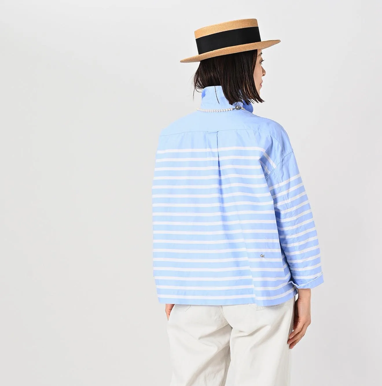 Supima Oxford Basque M-shirt sold by 45r product image thumbnail 5