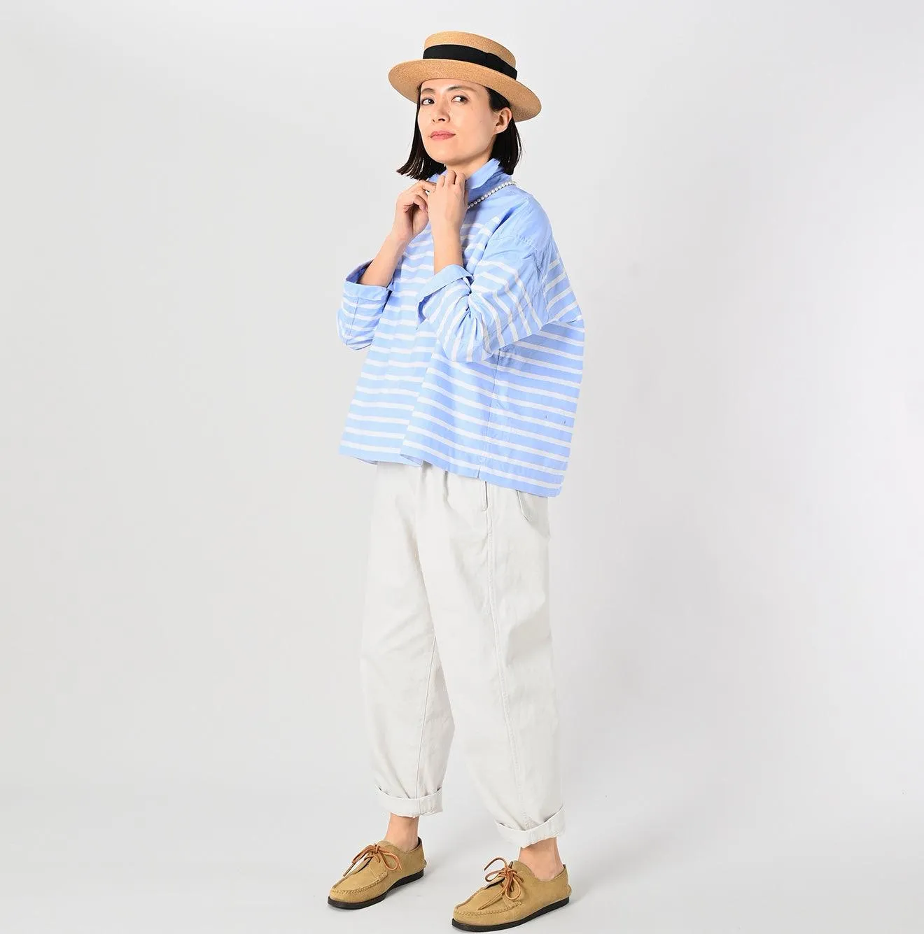 Supima Oxford Basque M-shirt sold by 45r