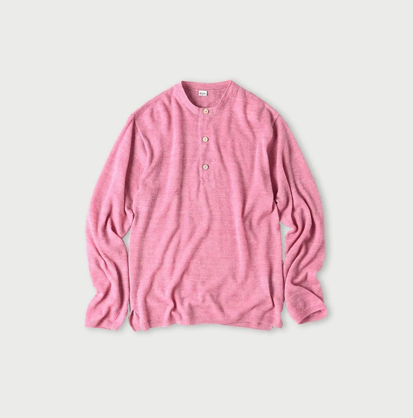 Botanical Dyed Cashmere Super Gauze Henley sold by 45r product image thumbnail 4
