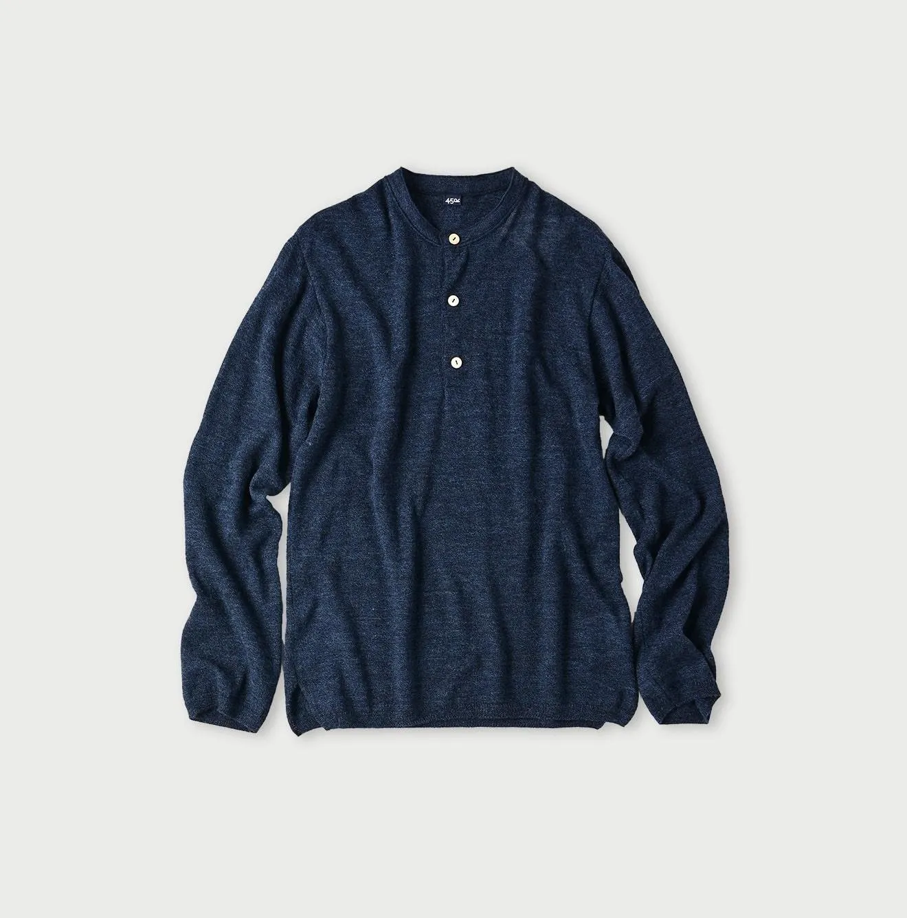 Botanical Dyed Cashmere Super Gauze Henley sold by 45r product image thumbnail 5
